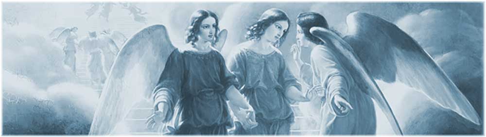 immagine di angeli in paradiso per accogliere i fratelli defunti