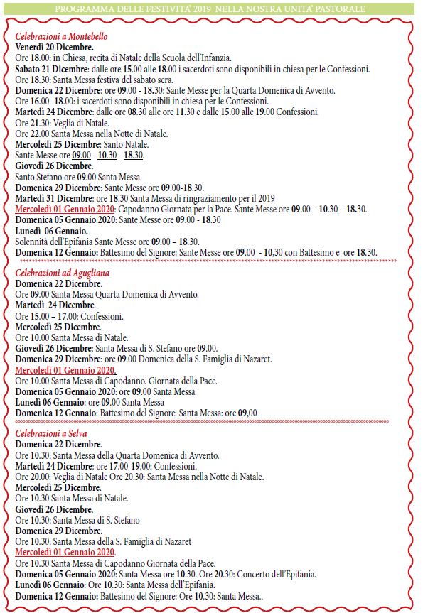 programma festivit